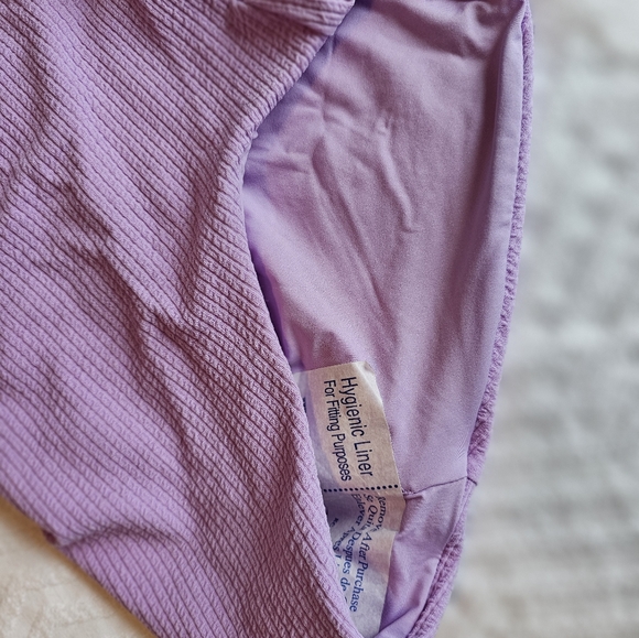 Becca lilac one piece swimsuit NWT - Picture 2 of 3